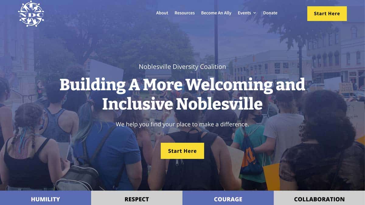 Noblesville Diversity Coalition Website Header